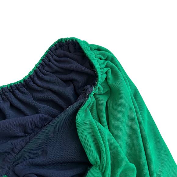 Staud Kanha Reversible Mesh Halter Dress Clover Green Deep Sea Blue Maxi Dress - Picture 14 of 16